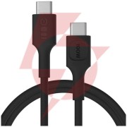 Kabel usb-c / usb-c greencell powerstream 120cm pd 100w czarny w oplocie