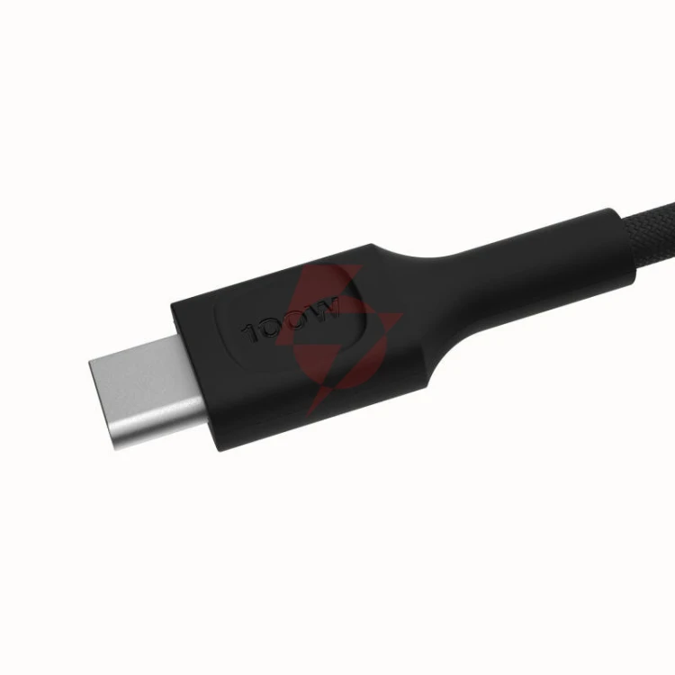 Kabel usb-c / usb-c greencell powerstream 120cm pd 100w czarny w oplocie