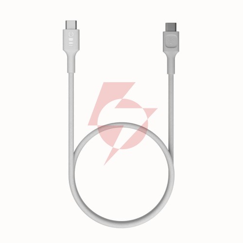 Kabel usb-c / usb-c greencell powerstream 120cm pd 100w biały w oplocie