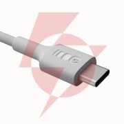 Kabel usb-c / usb-c greencell powerstream 120cm pd 100w biały w oplocie
