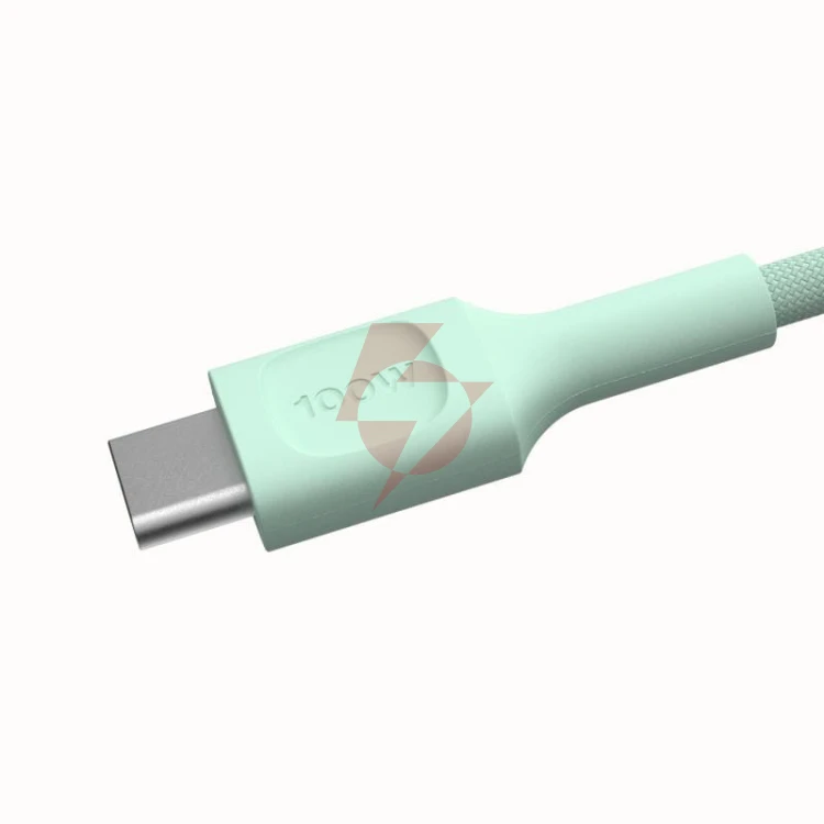 Kabel usb-c / usb-c greencell powerstream 120cm pd 100w zielony w oplocie