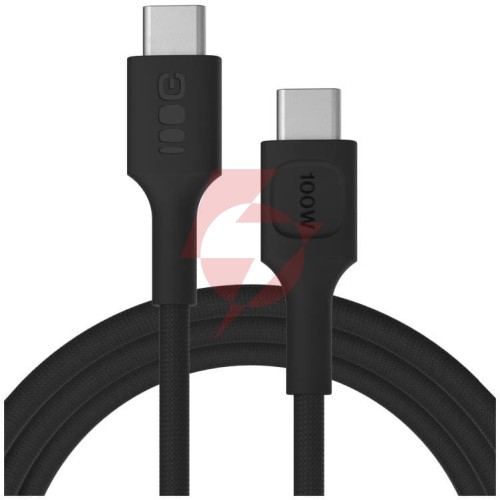 Kabel usb-c / usb-c greencell powerstream 200cm pd 100w czarny w oplocie