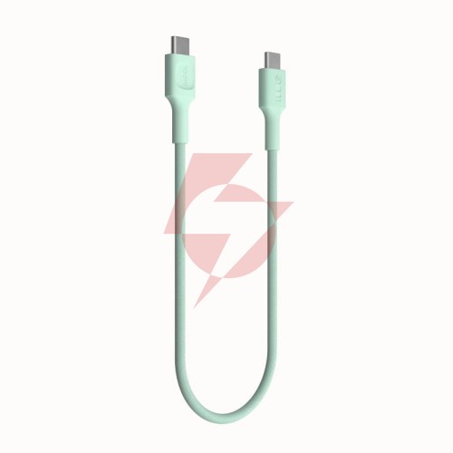 Kabel usb-c / usb-c greencell powerstream 200cm pd 100w zielony w oplocie