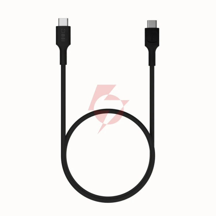 Kabel usb-c / usb-c greencell powerflex 30cm pd 100w czarny silikonowy