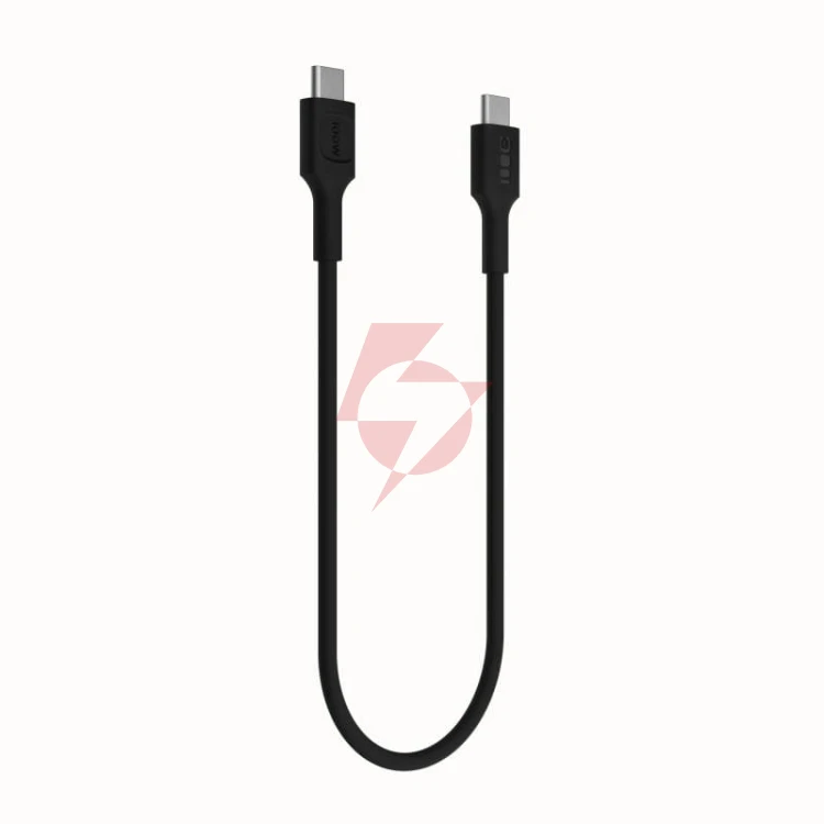 Kabel usb-c / usb-c greencell powerflex 30cm pd 100w czarny silikonowy