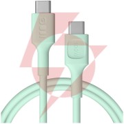 Kabel usb-c / usb-c greencell powerflex 120cm pd 100w zielony silikonowy