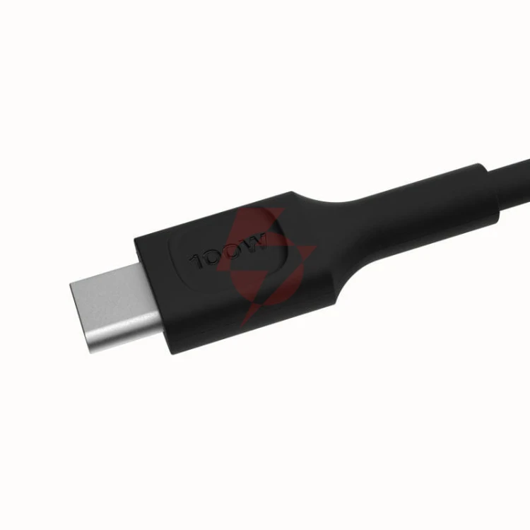 Kabel usb-c / usb-c greencell powerflex 200cm pd 100w czarny silikonowy
