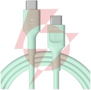 Kabel usb-c / usb-c greencell powerflex 200cm pd 100w zielony silikonowy