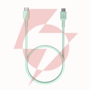Kabel usb-c / usb-c greencell powerflex 30cm pd 100w zielony silikonowy