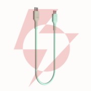 Kabel usb-c / usb-c greencell powerflex 30cm pd 100w zielony silikonowy