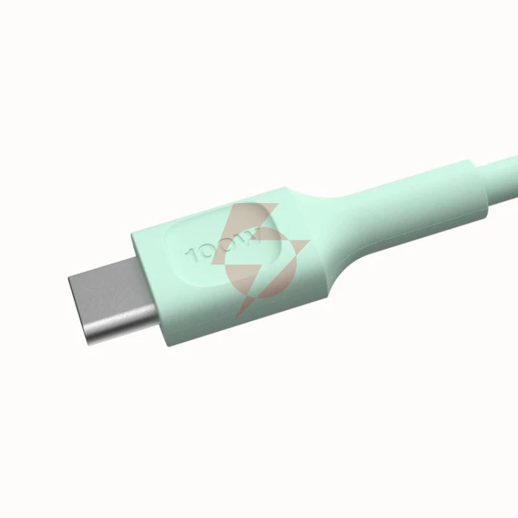 Kabel usb-c / usb-c greencell powerflex 30cm pd 100w zielony silikonowy