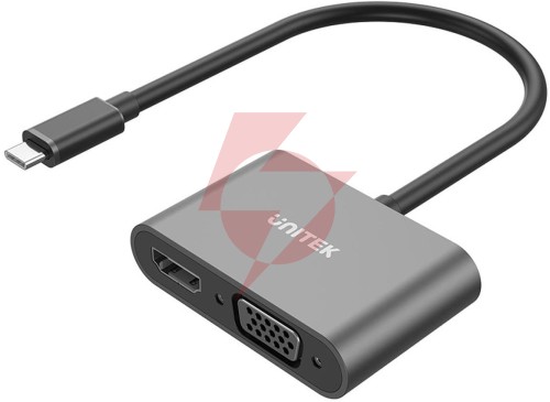 Unitek adapter usb-c na hdmi 4k i vga fullhd