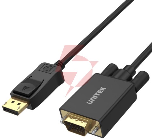 Adapter unitek displayport na vga, kabel 1,8m