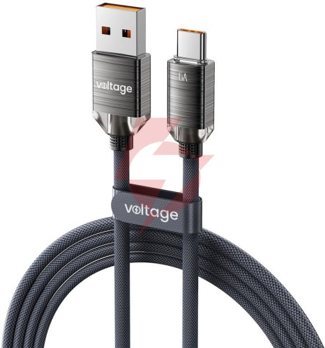 Kabel usb-a / usb-c voltage purecrystal 66w 200cm czarny