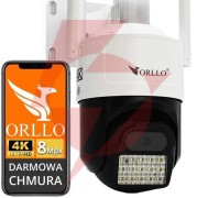 Kamera ip orllo z17 ultra 4k zewnętrzna obrotowa gsm na kartę sim 8mpx