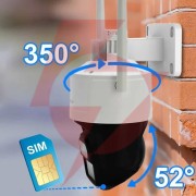 Kamera ip orllo z17 ultra 4k zewnętrzna obrotowa gsm na kartę sim 8mpx