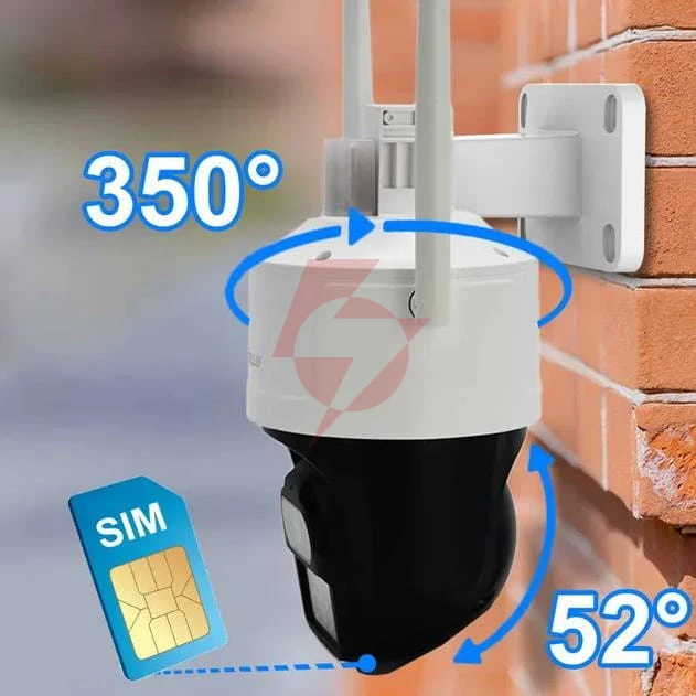 Kamera ip orllo z17 ultra 4k zewnętrzna obrotowa gsm na kartę sim 8mpx