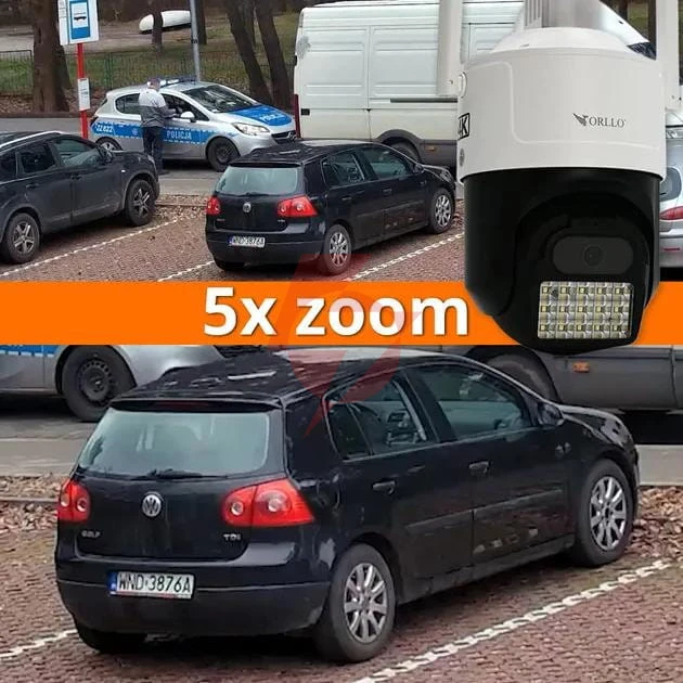 Kamera ip orllo z17 ultra 4k zewnętrzna obrotowa gsm na kartę sim 8mpx