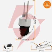 Kamera ip orllo z17 ultra 4k zewnętrzna obrotowa gsm na kartę sim 8mpx