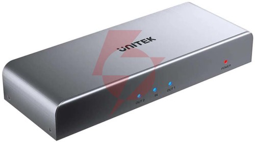 Unitek rozgałęźnik sygnału hdmi 1 in-2 out 4k