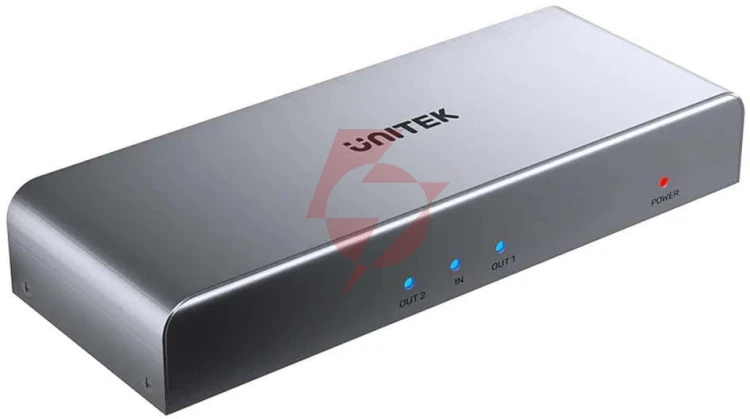 Unitek rozgałęźnik sygnału hdmi 1 in-2 out 4k