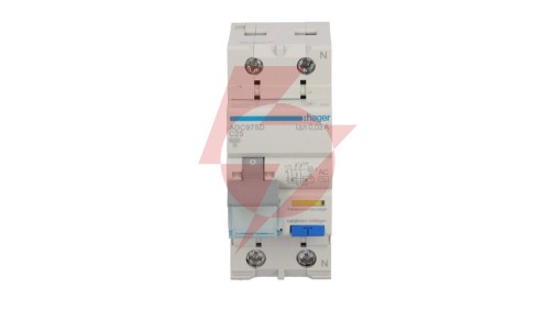 Wyłącznik różnicowo-nadprądowy RCBO 2P C25A 0,03A Typ AC ADC975D