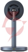 Ładowarka indukcyjna baseus orbit 2 pro magsafe qi2 20w 2 w 1 z chłodzeniem - szara