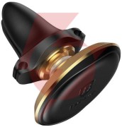 Uchwyt samochodowy baseus magnetic air vent holder magnetyczny na kratkę nawiewu - czarno-złoty