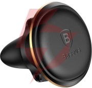 Uchwyt samochodowy baseus magnetic air vent holder magnetyczny na kratkę nawiewu - czarno-złoty