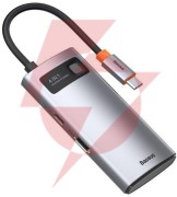 Hub usb baseus metal gleam 4w1