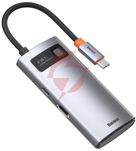 Hub usb baseus metal gleam 4w1