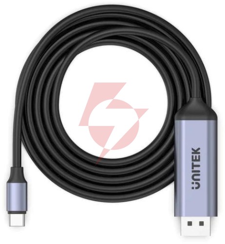 Unitek adapter usb-c na dp 1.4 8k@60hz kabel 1,8m