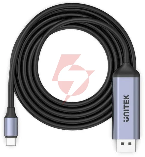 Unitek adapter usb-c na dp 1.4 8k@60hz kabel 1,8m