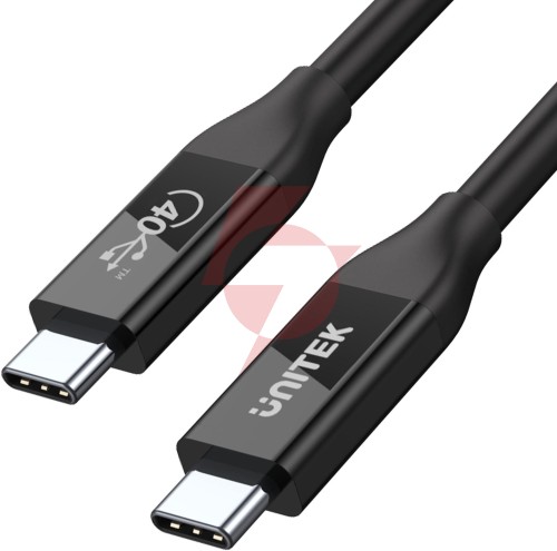 Unitek przewód usb-c 4.0 pd 100w 40 gbps 8k 0,8 m