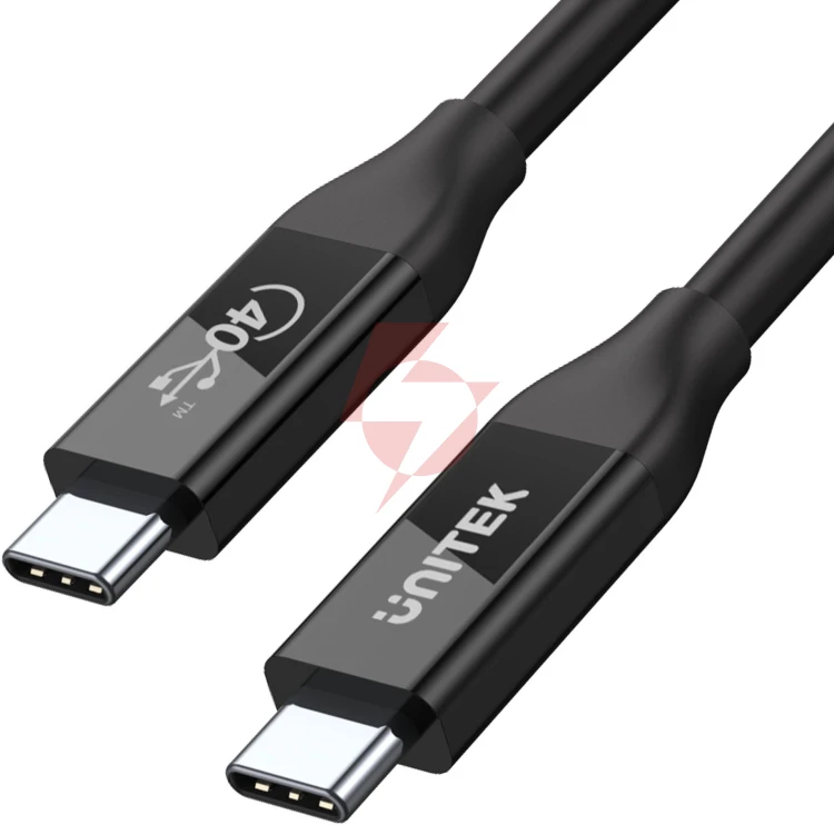 Unitek przewód usb-c 4.0 pd 100w 40 gbps 8k 0,8 m