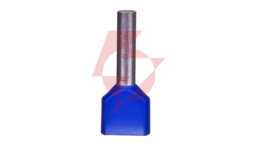 Końcówka tulejkowa izolowana TID 2x2,5mm2/13mm niebieska cynowana TID2x2,5L13 /100szt./