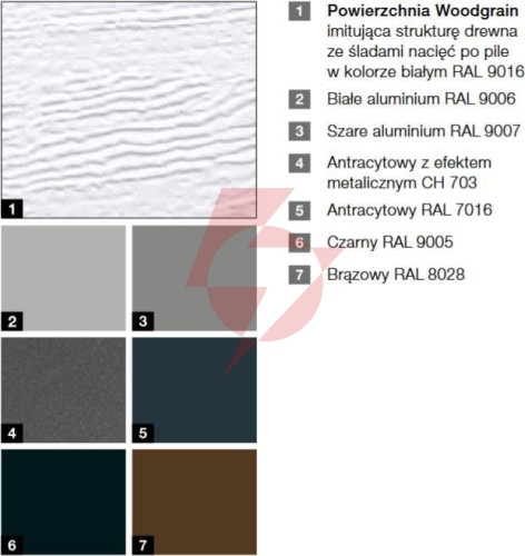 Brama garażowa renomatic/hormann 2500x2125mm (z napędem i szyną) - przetłoczenia m woodgrain