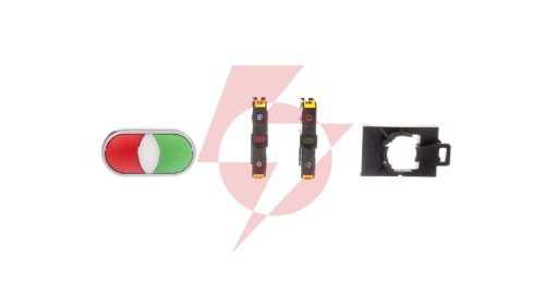 Przycisk sterowniczy podwójny 22mm czerwony/zielony 1Z 1R z samopowrotem ST22-2KL-11Z/C