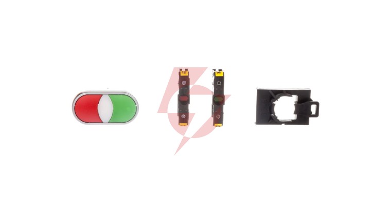 Przycisk sterowniczy podwójny 22mm czerwony/zielony 1Z 1R z samopowrotem ST22-2KL-11Z/C