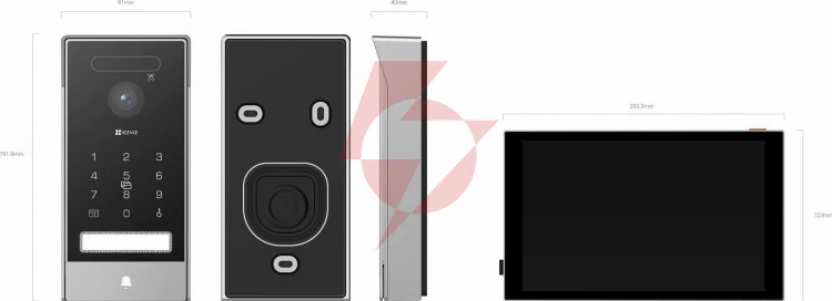 Zestaw wideodomofonowy ezviz hp7 pro