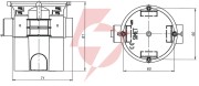 Puszka instalacyjna p/t 60 łączona, ekstra-głeboka s60gf pomarańczowa | 33008008 simet
