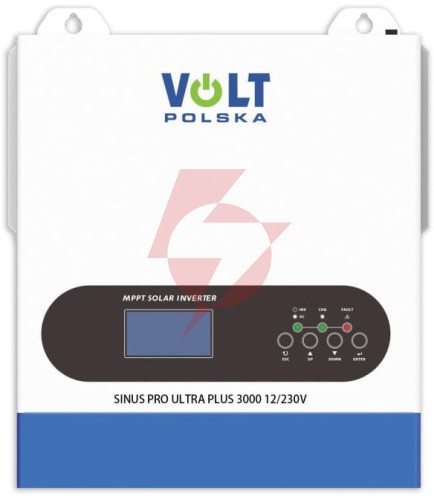 Przetwornica inwerter solarny volt polska sinuspro ultra plus 3000 12/230v (1500/3000w) + 100a mppt