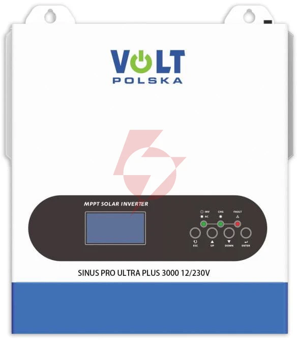 Przetwornica inwerter solarny volt polska sinuspro ultra plus 3000 12/230v (1500/3000w) + 100a mppt