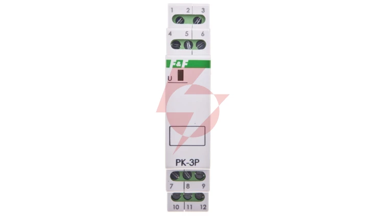 Przekaźnik instalacyjny 3P 8A 12V AC/DC PK-3P-12V