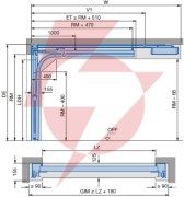 Brama garażowa renomatic/hormann 2500x2125mm (z napędem i szyną) - przetłoczenia l planar