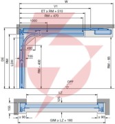 Brama garażowa renomatic/hormann 2500x2250mm (z napędem i szyną) - przetłoczenia m planar