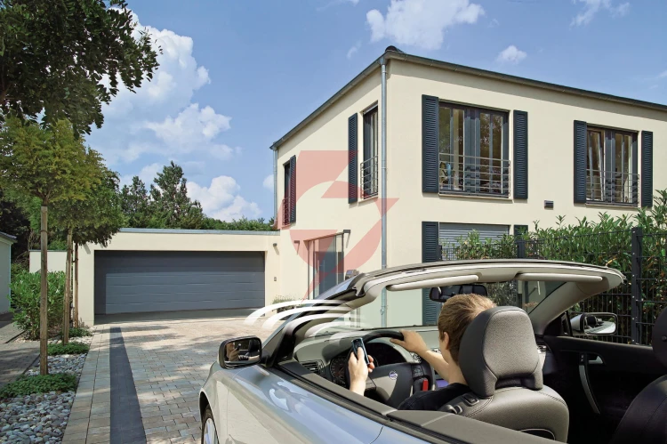 Brama garażowa renomatic/hormann 5000x2125mm (z napędem i szyną) - przetłoczenia l planar