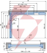 Brama garażowa renomatic/hormann 5000x2125mm (z napędem i szyną) - przetłoczenia l planar