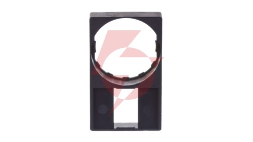 Szyld opisowy 30x50mm do etykiet 8x27mm czarny 22mm prostokątny ZBZ35