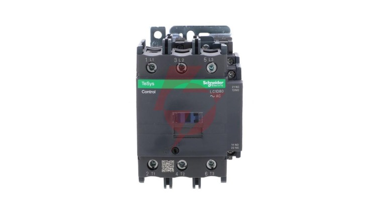 TeSys Deca Stycznik mocy 80A 3P 24V AC 1Z 1R LC1D80B7